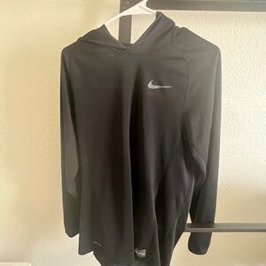 Nike Black Hoodie with Silver Logo